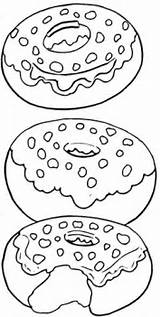 Coloring Donuts Donut Tasty Pages Printable Categories Clipart sketch template