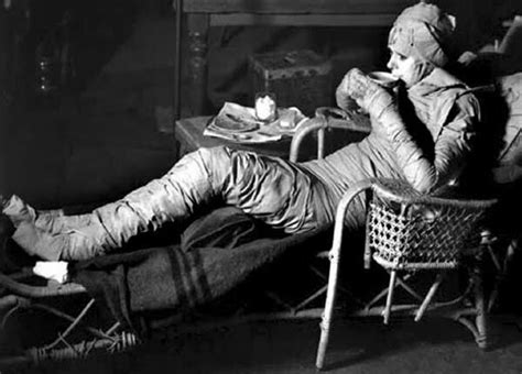 Elsa Lanchester Enjoys A Nice Tea Break On The Set Of The