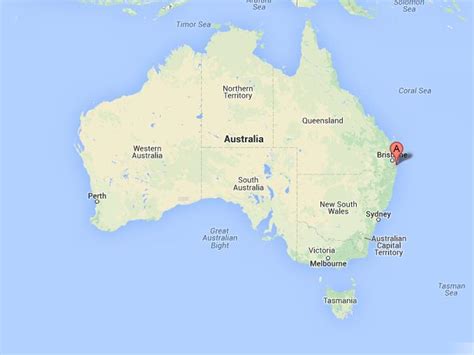 gold coast  map  australia