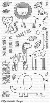 Stamps Mft Safari Sweet Clear Doodlebugswa sketch template