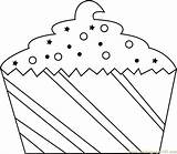 Pastry Coloringpages101  Crafts sketch template