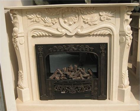 marble stone carving fire place mantel