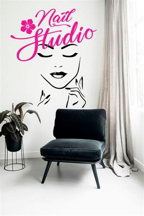 unique nail salon wall decor ideas    missed