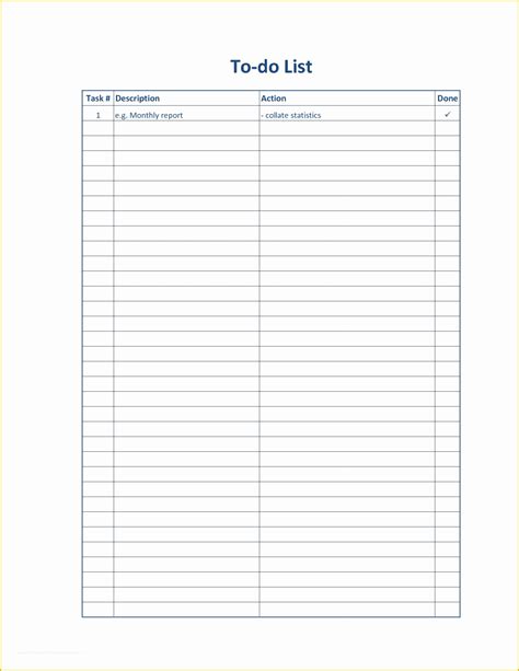 task template     printable task list forms blank