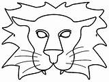 Masque Animals Colorier Cirque Safari Imprimé Fois Coloriages sketch template