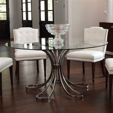 Round Glass Dining Table Wood Base Ideas On Foter