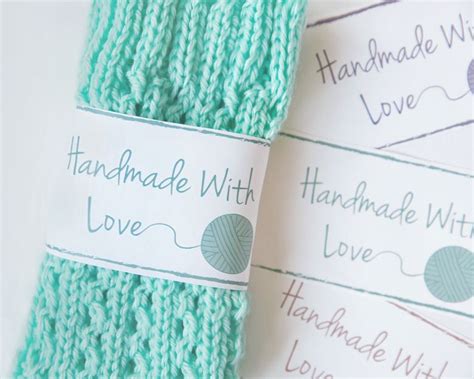 printable knitting care tags printable templates