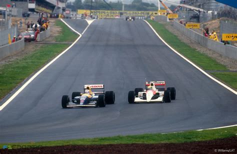 Nigel Mansell Ayrton Senna Circuit De Catalunya 1991