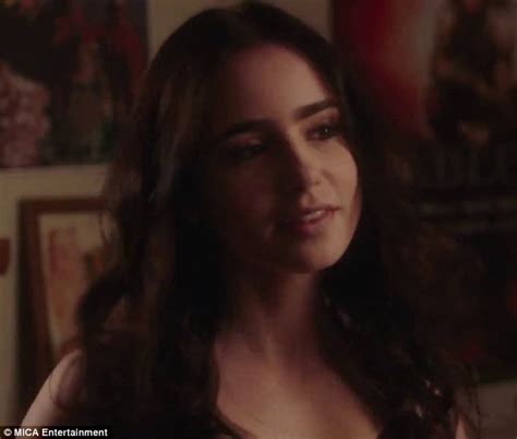 lily collins strips down to black bra in racy new trailer
