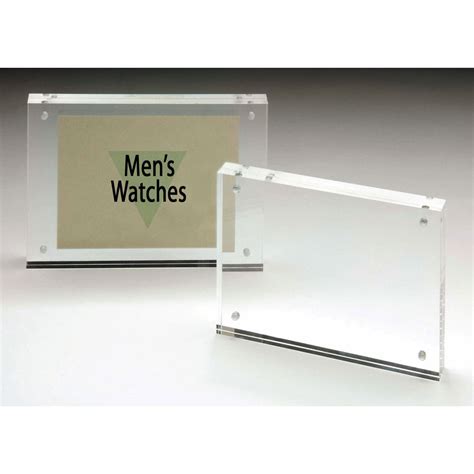 distinguished clear acrylic sign holder
