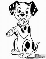 Coloring Dalmatians Disneyclips Dalmatian Oddball Domino Perdita Justcoloringbook Puppies sketch template