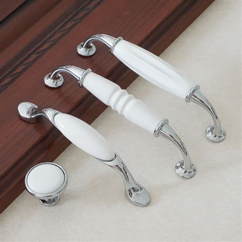 door pull white ceramic drawer handles dresser pull knob