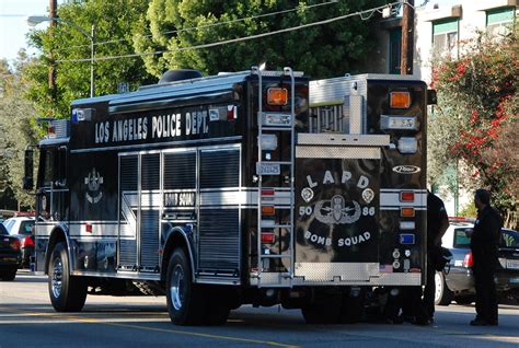 los angeles police department lapd bomb squad truck  photo