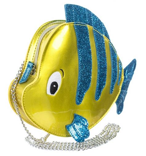 disney little mermaid flounder shaped cross body bag from danielle nicole