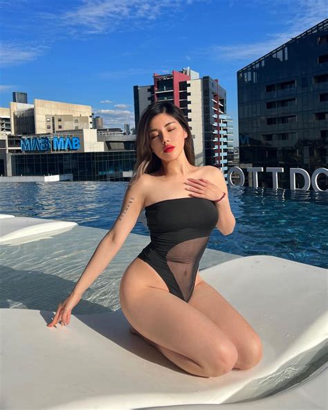 Asian Baddie In A One Piece Swimsuit R Realasians