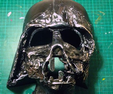 homemade darth vader melted mask 3 steps with pictures instructables