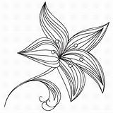 Outline Flower Lily Drawing Vector Flowers Clipart Abstract Simple Clip Beautiful Line Lilies Drawings Lotus Easy Tiger Tattoo Getdrawings Blue sketch template