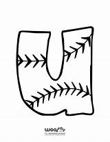 Baseball Alphabet Letters Letter Printable Coloring Kids Pages Jr Printables Print sketch template