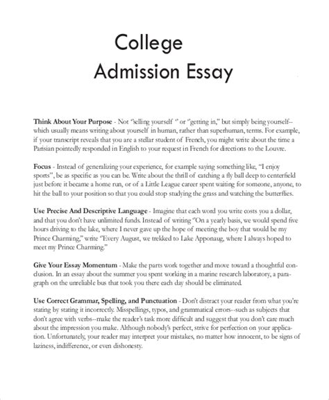 college essay format template business