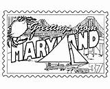 Maryland Penn Stamps sketch template