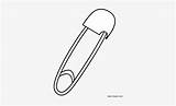 Clipart Safety Pins Singer Professional Pngkey Style sketch template