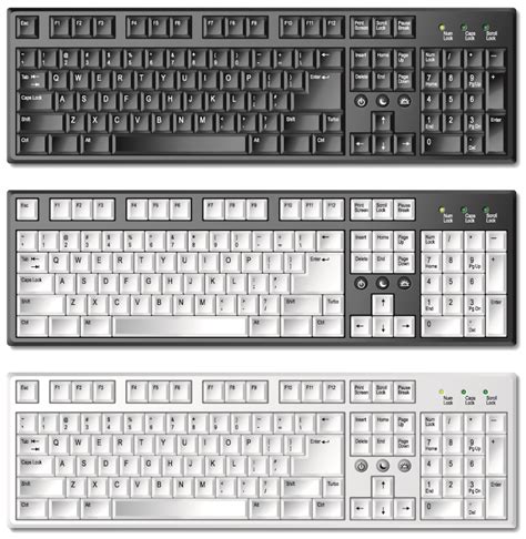 keyboard template   eps   vector