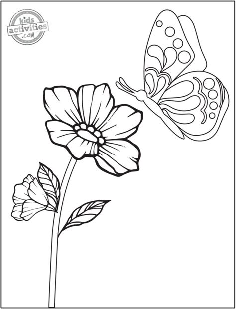 printable flower coloring pages  kids kids activities blog