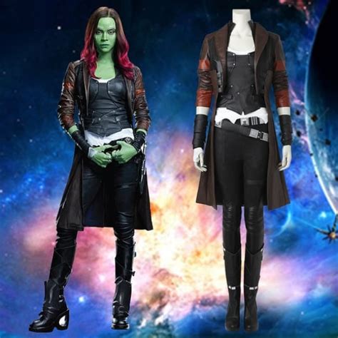 gamora guardians of the galaxy complete cosplay costume