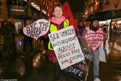 women take to london s street to protest about sex worker