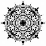 Mandala Coloring Mandalas Easy Vector Color Pages Very Flowers Simple Quality High Illustrations Stock Zen Normal Stress Colouring Zentangle Relatively sketch template