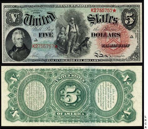 large size united states notes  dollars