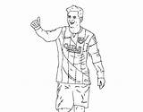 Messi Coloring Barca Barça Coloringcrew Pages sketch template