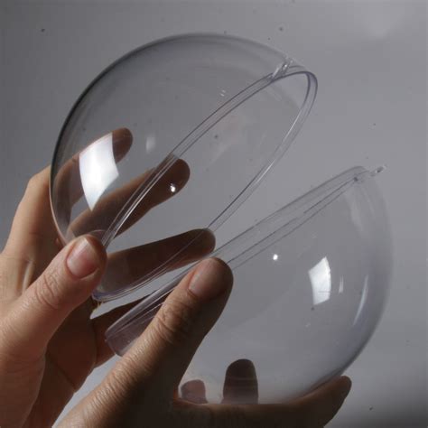 Clear Plastic Balls Supplied In Two Halfs