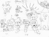 Pikmin Coloring Pages Printable Getcolorings Family Nintendo Drawing Girl sketch template