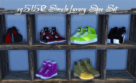sims  cc sg sg simsinluxury shoe set decor shoes