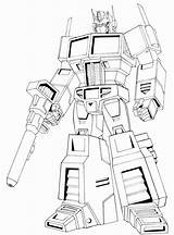 Optimus Autobots sketch template
