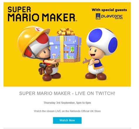 Mario Maker Stream With Special Guests Playtonic Games
