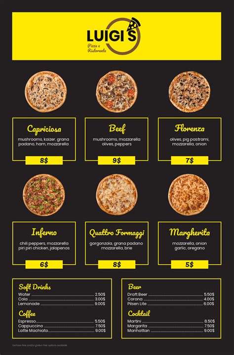 la pizzeria menu  quality save  jlcatjgobmx
