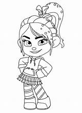 Vanellope Von Schweetz Coloring Pages Cute Printable Categories Ralph sketch template