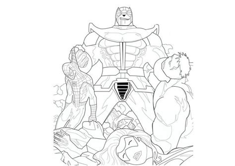 thanos coloring pages  coloring pages  kids coloring pages