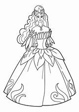 Coloring Prinses Kleurplaat Princesa Prinzessin Malvorlage Feest Ausmalbild Printen Dibujos Fairy Grote sketch template
