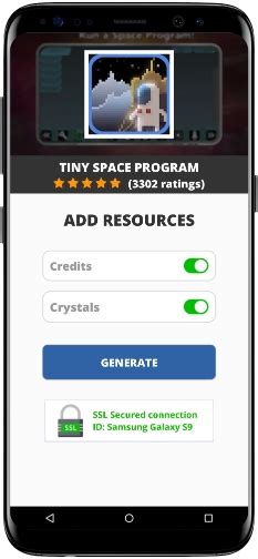 tiny space program mod apk unlimited credits crystals