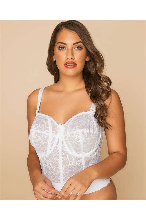 Goddess White Lace Bustier