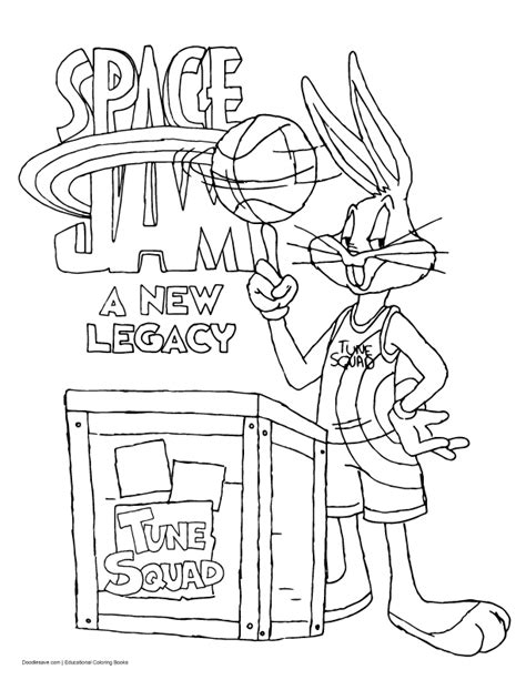 space jam coloring pages  ceola ragsdale