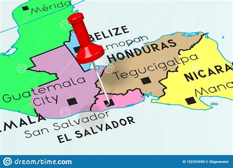 El Salvador San Salvador Capital City Pinned On