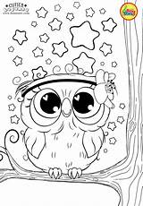 Coloring Pages Kids Bojanke Animal Cute Owl Preschool Cuties Printables Choose Board sketch template