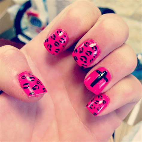 nails today love spa nails  tulsa leopard print nails nails
