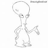 American Dad Roger Draw Smith Drawing Stan Drawingforall sketch template