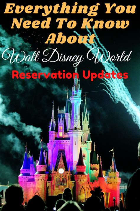 walt disney world reservation updates disney world