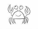 Mewarnai Krebs Crab Krabbe Ausmalbilder Kepiting Desenhos Udang Caranguejos Bonikids Colorir Belut sketch template